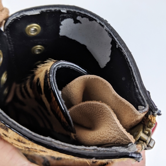 Steve Madden leopard print calf hair booties - Picture 5 of 5